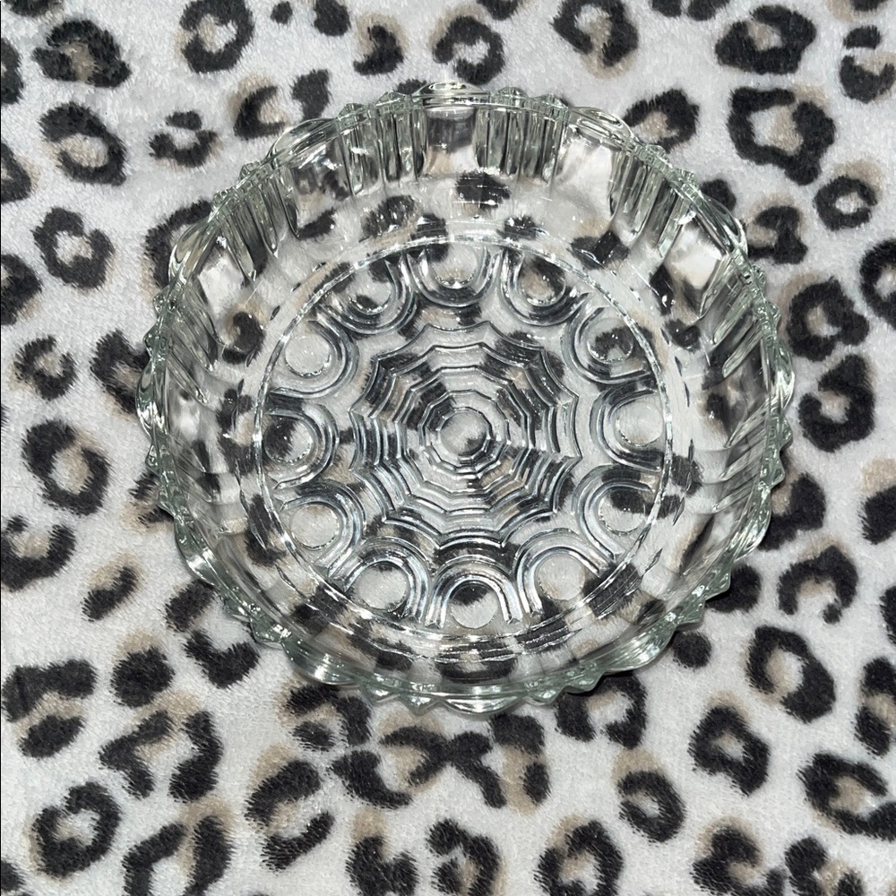 Vintage Anchor Hocking Depression Glass Candy Dish